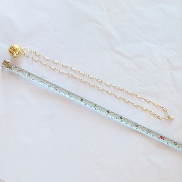 Wanderlust + Co Gold Planet Medallion Necklace 14K Real Gold Plated Jewelry - Picture 5 of 5